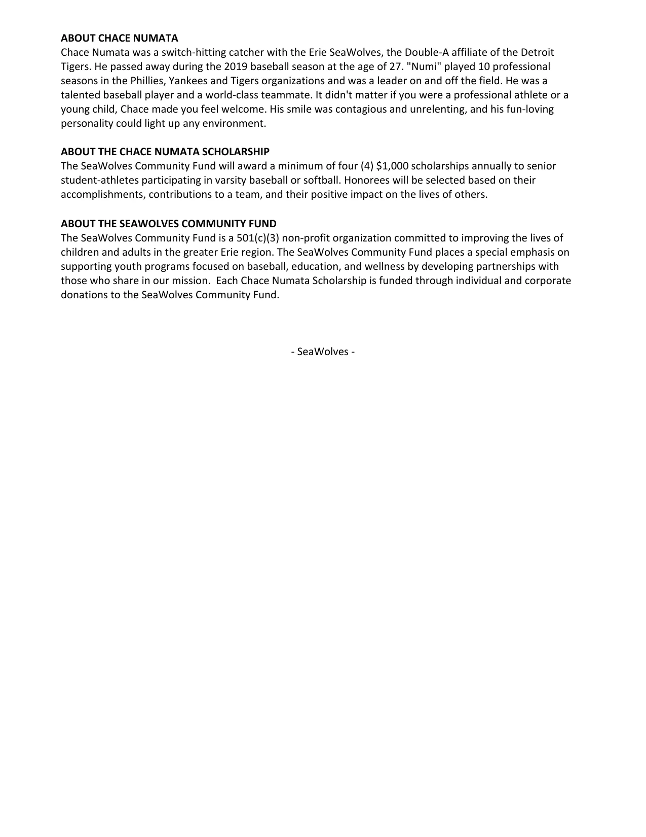 Press release, page 3
